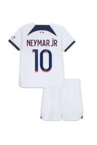 Paris Saint-Germain Neymar Jr #10 Babyklær Borte Fotballdrakt til barn 2023-24 Korte ermer (+ Korte bukser)